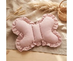 Bez Marki BUTTERFLY PILLOW Anti-shock Travel, skirta vežimėliui COTTON Ruffle Rožinė