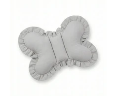 Bez Marki BUTTERFLY PILOW Anti-shock Travel, skirta vežimėliui COTTON Ruffle Pilkas