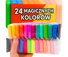 Bez Marki CIASTOLINA PLASTELINA PIANKOLINA GLINA POLIMEROWA WORECZKI KOLOROWE 24szt.