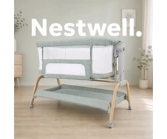 Bez Marki Concepthood Nestwell łóżeczko dostawne su kołyską Sage Žalias