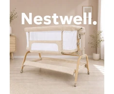 Bez Marki Concepthood Nestwell łóżeczko dostawne su kołyską rusvai gelsvas