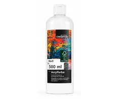 Bez Marki CRELANDO FARBA AKRYLOWA DO MALOWANIA BALTA 500ML