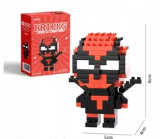 Bez Marki Deadpool statybinių blokų veiksmo figūrėlė Superherojus 3D Marvel dovana