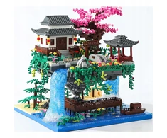 Bez Marki Dideli KONSTRUKCINIAI BLAKAI BONSAI MEDŽIO VYŠNIŲ ŽIEJIMAI Kinų namas 3320vnt.