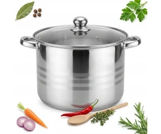 Bez Marki Didelis 12.5 L nerūdijančio plieno puodas su dangčiu, 28 cm