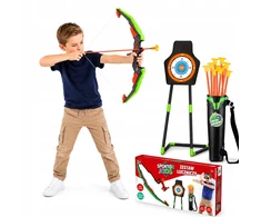 Bez Marki Didelis LED lankas 66cm vaikams strėlės 10vnt Shield Quiver šviečiantis lankas