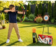 Bez Marki Didelis LED lankas 66cm vaikams strėlės 10vnt Shield Quiver šviečiantis lankas