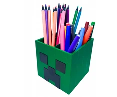 Bez Marki Didelis Minecraft Creeper organizatorių konteineris, puiki dovana Vaikų gynimo dienos proga