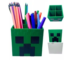 Bez Marki Didelis Minecraft Creeper organizatorių konteineris, puiki dovana Vaikų gynimo dienos proga