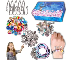 Bez Marki DIDELIS RINKINYS PAPUOŠALŲ APYRANKĖMS, KAROLIELĖMS DIY DIY 107 vnt.