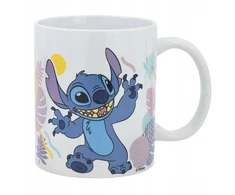 Bez Marki „Disney Stitch“ – keraminis puodelis iš Havajų gėlių kolekcijos, 325 ml