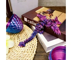 Bez Marki Dragon Crystal 3D spausdinimas, šarnyrinis, kilnojamas EGG rinkinyje