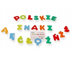 Bez Marki Drewniane Magnesy na lodówkę Literki polskie znaki