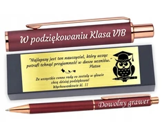 Bez Marki Długopis su Grawerem NEMOKAMAI Na Prezent Bordinis Prezent dla Nauczyciela