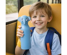 Bez Marki Dvigubasienis termosas vaikams 450 ml, LON2018 žalia