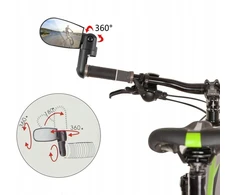 Bez Marki Dviračio galinio vaizdo veidrodėlis, pasukamas 360°