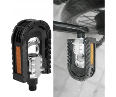 Bez Marki DVIRAČIO PEDALAI ALIUMINIO PLATFORMA JUODOS ANTISLIDIMO 14mm