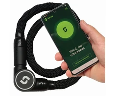 Bez Marki Dviratininkų užraktas - Serea Swift - Išsiregistravimas per išmanųjį telefoną - NFC technologija be baterijos - Ø8 mm / 125 cm