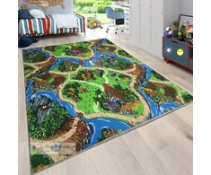 Bez Marki DYWAN Dziecięcy Dinozaury DINO 150x200 / ulice REX