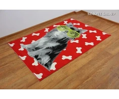 Bez Marki Dywan dziecięcy Fantastik Raudona Pies 120x170cm
