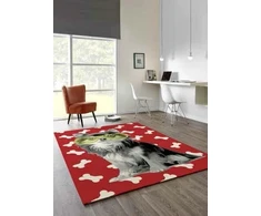 Bez Marki Dywan dziecięcy Fantastik Raudona Pies 120x170cm