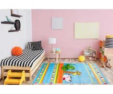 Bez Marki DYWAN FUN KIDS 100x160 DZIECI Słonik Żyrafa 760bl