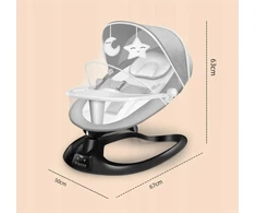 Bez Marki ELEKTRINIS KŪDIKLIS KŪDIKUI 3 viename BLUETOOTH 0–18 mėnesių NUOTOLINIO VALDYMAS