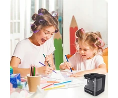 Bez Marki Elektrinis pieštukų drožtukas Usb/baterijos, 2 skylės, automatinis