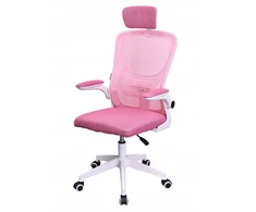 Bez Marki ERGONOMICZNY FOTEL BIUROWY SUKAMASIS MIKROSIATKA FIBI ROŽINĖ