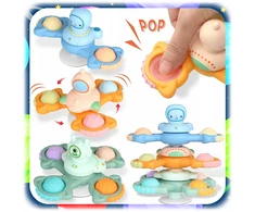 Bez Marki FIDGET SPINNER SU SIURBUČIU JUTIMU ŽAISLAIS 3 VONĖLIŲ VONIA VAIKAMS