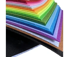 Bez Marki Filc dekoracyjny 1mm 40 vnt mix kolorów 20x30cm + komplektas nici 42szt