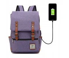 Bez Marki Fioletinis "oxford" kuprinė nešiojamam kompiuteriui 15,6" su Usb