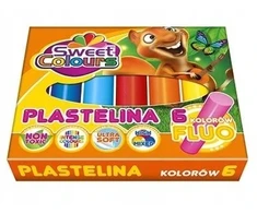 Bez Marki Fluorescencinė plastilino masė vaikams, 6 spalvos