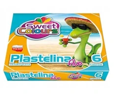 Bez Marki Fluorescencinė plastilino masė vaikams, 6 spalvos