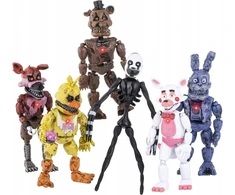 Bez Marki FNAF veiksmo figūrėlė 6 vnt. įvairiaspalvis plastikas vaikams nuo 5 metų
