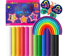 Bez Marki Foam Play tešla vaikams 12 spalvų putų rinkinys