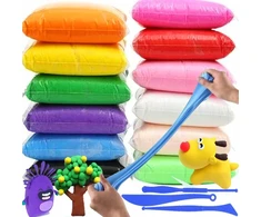 Bez Marki FOAM PLAYSTINE EDUCATIONAL SENSORY PASTA HOLIDAYS 12 vnt.