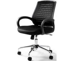 Bez Marki Fotel Biurowy TIGER Juodas Obrotowy | Ergonomiczny Fotel Gamingowy do Biura