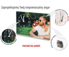 Bez Marki Foto-zegar su zdjęciem na szkle akrylowym 15x20