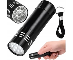 Bez Marki GALINGAS LED MINI ALUMINIUMINIS BLYBINĖLIS VANDENIUI ATSPIRUS KIŠENINIS RAKTŲ PAKAKAS 9xLED