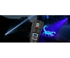 Bez Marki GALINGAS taktinis LED žibintuvėlis, Įkraunamas ZOOM+UV PAIEŠKA 2 viename, DOVANAI