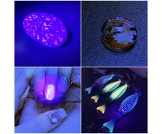 Bez Marki GALINGAS UV žibintuvėlis GINTARO PAIEŠKAMS, 12 šviesos diodų, 395 nm ULTRAVIOLETA + AAA baterijos
