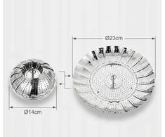 Garų puodas Bez Marki GARINIMO KOŠTUVO Įdėklas 23CM PLIENINIS GARINIMO KREPŠELIS
