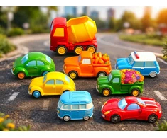 Bez Marki Gipso automobilių rinkinys piešimui, 3d, laikymo dėžutė