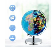 Bez Marki GLOBUS INTERAKTYWNY LED SUKAMASIS HD NAUKA GEOGRAFII DLA DZIECI