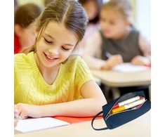 Bez Marki Granatinė mokyklinė penalas-kosmetinė su rankena
