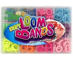 Bez Marki Guminių juostų rinkinys apyrankėms gaminti, storos gumos, 180 vnt. Loom juostos