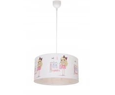 Pakabinamas šviestuvas Bez Marki HEXE KIDS Lampa sufitowa wisząca dziecięca DZIEWCZYNY 1x60W E27 balta H0978