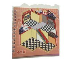Bez Marki HIT TIK TOK STICKBOOK Capybara MOTIVE RoomBox 4 scenos + užrašų knygelė