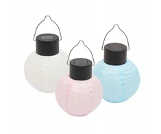 Bez Marki Home MX205 lampion solarny, komplektas 3 vnt., 1 ciepłobiała dioda LED